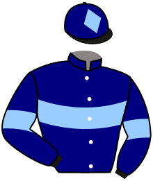 casaque portée par Gelhay B. jockey du cheval de course LIBERA, information pmu ZETURF