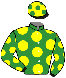 casaque portée par Lefranc T. jockey du cheval de course ALIDAM, information pmu ZETURF