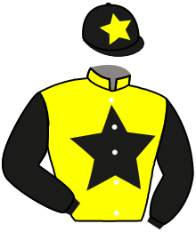 casaque portée par Velon Mlle M. jockey du cheval de course POSEIDONOS, information pmu ZETURF