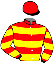 casaque portée par Piccone T. jockey du cheval de course DOM BERTRAND, information pmu ZETURF