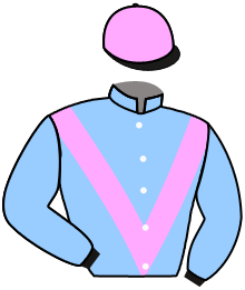 casaque portée par Campos R. jockey du cheval de course WAITARA, information pmu ZETURF