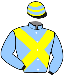 casaque portée par De Jesus Est. jockey du cheval de course MILLION DIAMANT, information pmu ZETURF