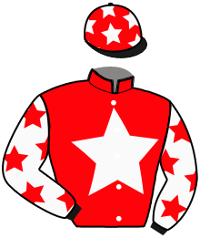 casaque portée par Bellet Thé. jockey du cheval de course JOY DU CHERISAY, information pmu ZETURF