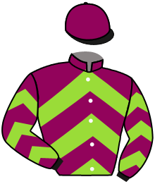 casaque portée par Guyon M. jockey du cheval de course FORT ETNA, information pmu ZETURF