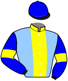 casaque portée par Nivard F. jockey du cheval de course IQUEM D'AMER, information pmu ZETURF