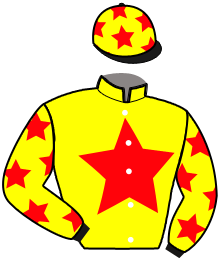 casaque portée par Rochard B. jockey du cheval de course LARA DU LERRE, information pmu ZETURF