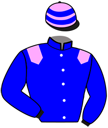 casaque portée par Ploquin Pau. Ph. jockey du cheval de course FUTUR DU CHENE, information pmu ZETURF