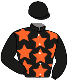casaque portée par Desmigneux F. jockey du cheval de course GILMOUR, information pmu ZETURF