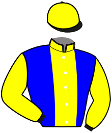 casaque portée par Martens C. jockey du cheval de course FRECCIA, information pmu ZETURF