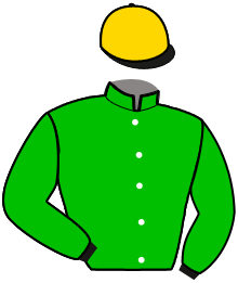 casaque portée par Mottier M. jockey du cheval de course LOLITA BOURBON, information pmu ZETURF