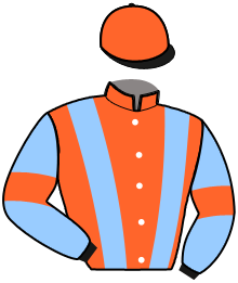 casaque portée par Lebourgeois Y. jockey du cheval de course LA STAR ROC, information pmu ZETURF