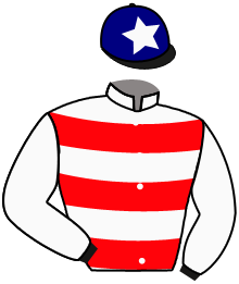 casaque portée par Crastus A. jockey du cheval de course HOT AND BEAUTY, information pmu ZETURF