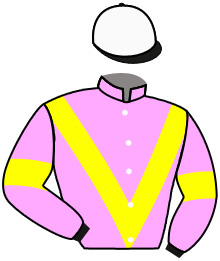 casaque portée par Gueracague Luc. jockey du cheval de course CRISALSA, information pmu ZETURF