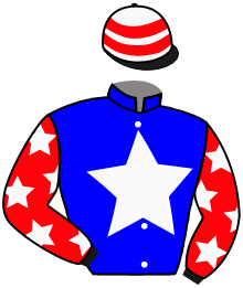 casaque portée par Marien J. jockey du cheval de course POLNOR, information pmu ZETURF