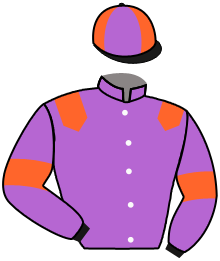 casaque portée par Michel Mlle Mic. jockey du cheval de course DUESSELDORFER, information pmu ZETURF