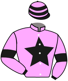 casaque portée par Madamet A. jockey du cheval de course BELLO LEO, information pmu ZETURF