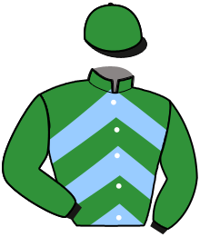 casaque portée par Tugend G. jockey du cheval de course GEORGIO LE FOL, information pmu ZETURF