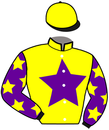casaque portée par Feron J. Ch. jockey du cheval de course HARRY LE BEAU, information pmu ZETURF