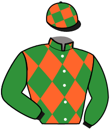 casaque portée par Gout Th. jockey du cheval de course JAGUAR ATOUT, information pmu ZETURF