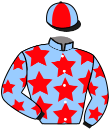 casaque portée par Cinier Mat. jockey du cheval de course LEGEND YOU, information pmu ZETURF