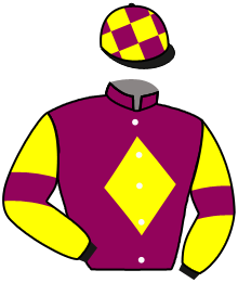 casaque portée par Bayle F. jockey du cheval de course LEFORT JESSPI, information pmu ZETURF