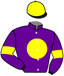 casaque portée par Zuliani L. jockey du cheval de course LUKY DU REPONET, information pmu ZETURF