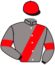 casaque portée par Coupu A. jockey du cheval de course CADELO, information pmu ZETURF