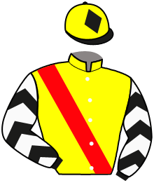 casaque portée par Guitraud C. jockey du cheval de course LAIKA VAUZELLE, information pmu ZETURF