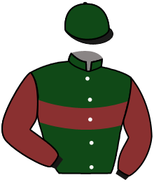 casaque portée par Zuliani L. jockey du cheval de course KAOLIN DU FENOIR, information pmu ZETURF