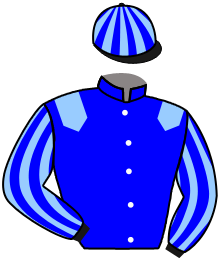 casaque portée par Veron F. jockey du cheval de course PENNSYLVANIA, information pmu ZETURF
