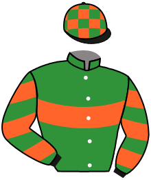 casaque portée par Foley S. jockey du cheval de course EN OR, information pmu ZETURF