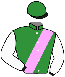 casaque portée par Keane C. jockey du cheval de course DETAIN, information pmu ZETURF
