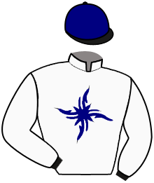 casaque portée par Crowley Jam. V. jockey du cheval de course CH'EZZA, information pmu ZETURF