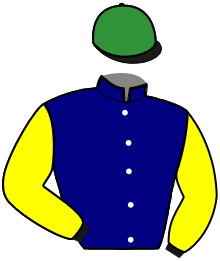 casaque portée par Seguin Q. jockey du cheval de course KARLA DES CHARRONS, information pmu ZETURF