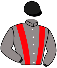 casaque portée par Claudic J. jockey du cheval de course ILE DE RE, information pmu ZETURF