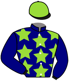 casaque portée par Xavier Le Fort jockey du cheval de course JOCKO MAGIC, information pmu ZETURF