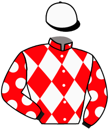 casaque portée par Guedj-gay G. jockey du cheval de course SUCKING DIESEL, information pmu ZETURF