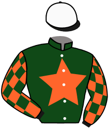 casaque portée par Guedj-gay G. jockey du cheval de course FLEUR D'AQUITAINE, information pmu ZETURF