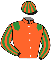 casaque portée par Verriere L. jockey du cheval de course LADYDARCHE, information pmu ZETURF
