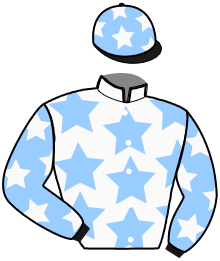 casaque portée par Geray P. jockey du cheval de course KRAFEN, information pmu ZETURF
