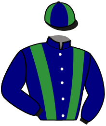 casaque portée par Dupont Emi. jockey du cheval de course ISEA DE SAINT MARC, information pmu ZETURF