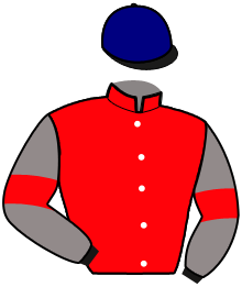 casaque portée par Fougeres Cl. Y. jockey du cheval de course JACOB DE MIENNAIS, information pmu ZETURF