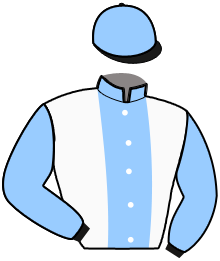 casaque portée par Velany A. jockey du cheval de course JETPACK, information pmu ZETURF