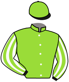 casaque portée par Mangione R. jockey du cheval de course ZANZIA, information pmu ZETURF