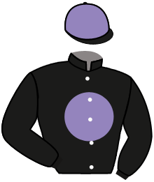 casaque portée par Tabet H. jockey du cheval de course CABOT CLIFFS, information pmu ZETURF
