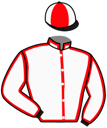 casaque portée par De Giles F. jockey du cheval de course ASTON MARTINI, information pmu ZETURF
