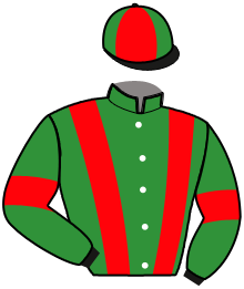 casaque portée par Mottier M. jockey du cheval de course MOZART DES BORDES, information pmu ZETURF