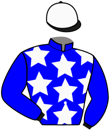 casaque portée par Levesque Th. jockey du cheval de course KELOWNA LEGEND, information pmu ZETURF