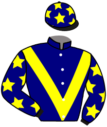 casaque portée par Madamet A. jockey du cheval de course PLACEHOLDER, information pmu ZETURF