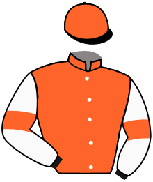 casaque portée par Santiago Mlle D. jockey du cheval de course VEGA, information pmu ZETURF